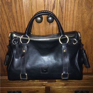 Dooney & Bourke Florentine Satchel in Black with Strap